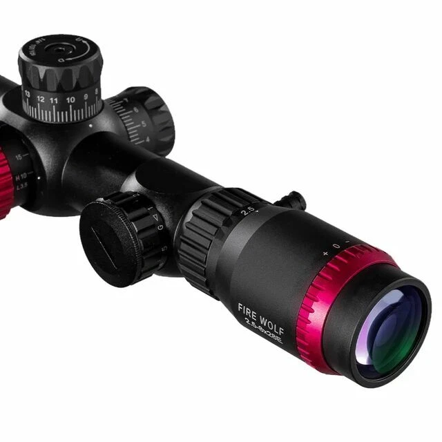 QZ 2.5-8X28 FFP Hunting Rifle Scopes Optical Double Reticle Sight Red/Green - Image 4 of 4