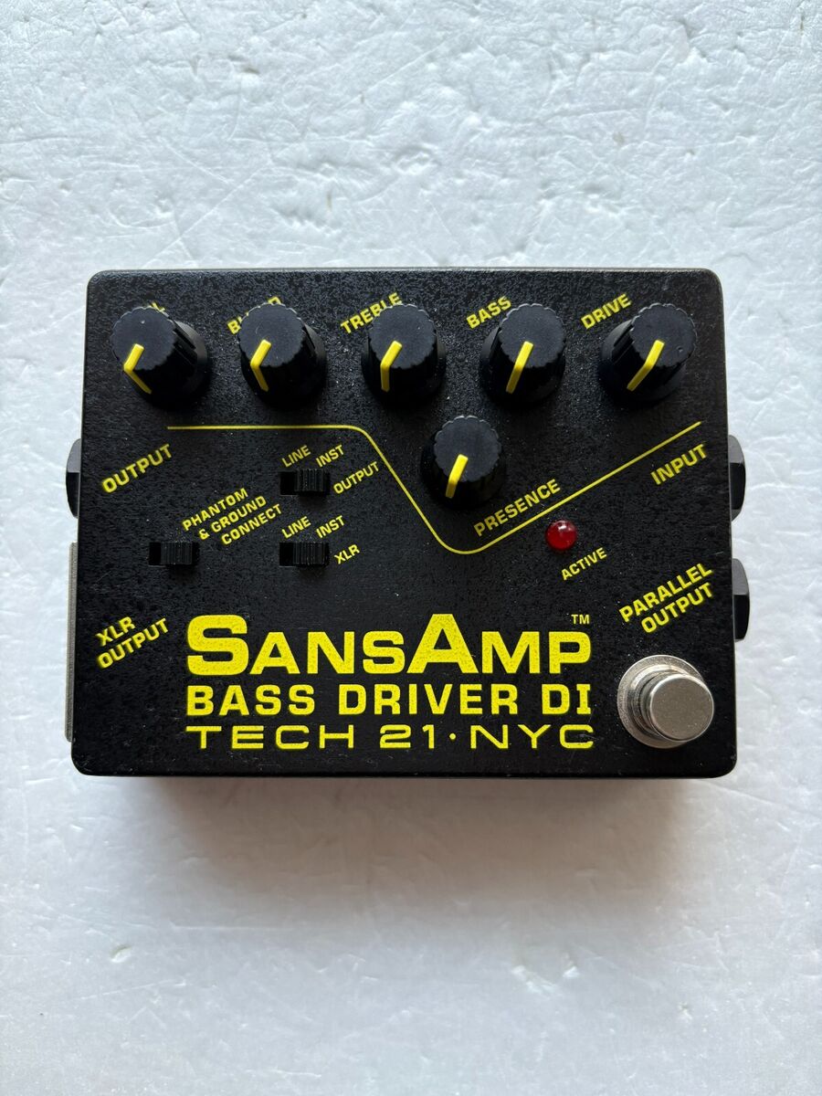 Tech 21 SansAmp Bass Driver DI Bass Guitar Effect Pedal Used Tech 21 SansAmp Bass Driver DI Bass Guitar Effect Pedal Used