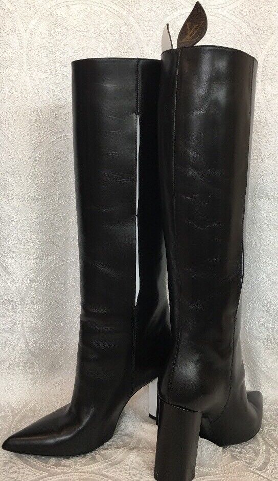 LOUIS VUITTON Monogram Neoprene Matchmake Ankle Boots 40