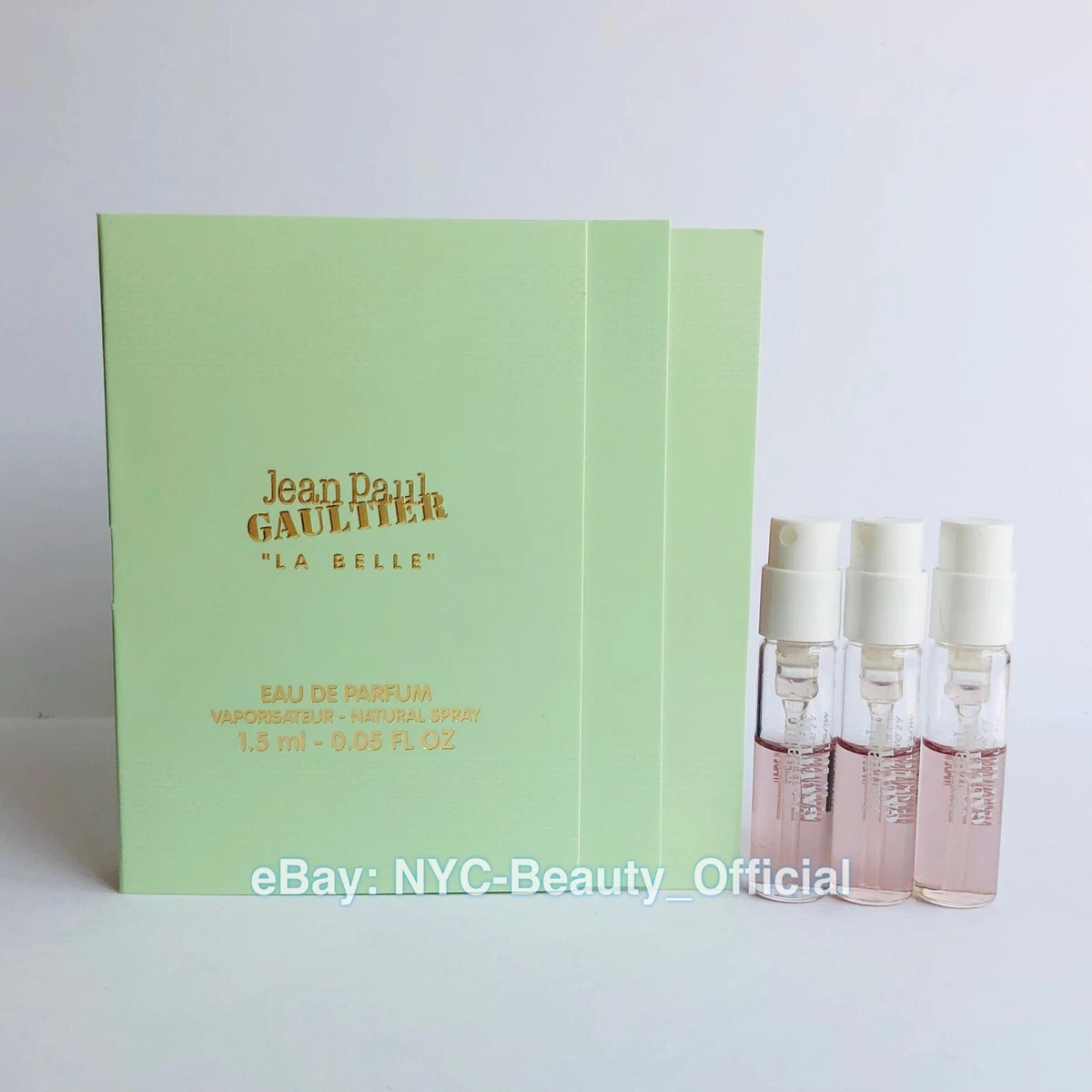 3 x La Belle Jean Paul Gaultier Eau de Parfum EDP Sample Spray 1.5