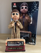 CHRIS LONG Philadelphia Eagles SUPER BOWL LII Parade Fur Coat Bobblehead NIB!