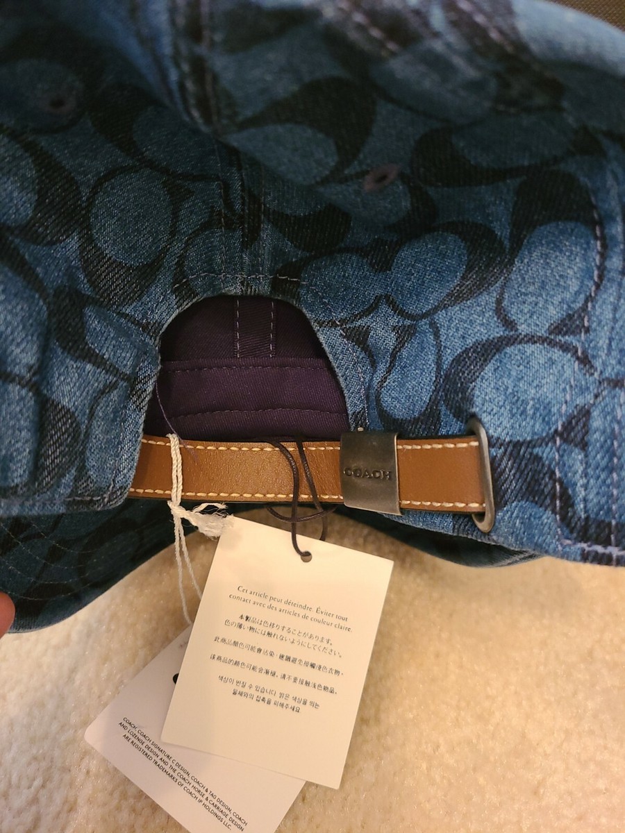 Claire様オーダー専用ページ New $189 Coach Limited Edition Men's Cap Blue Denim Adjustable
