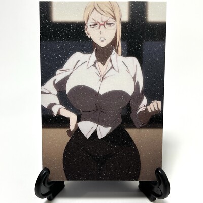 Kengan Ashura Kaede Akiyama Sexy Anime Waifu Girl Lewd Goddess Glitter Art Card