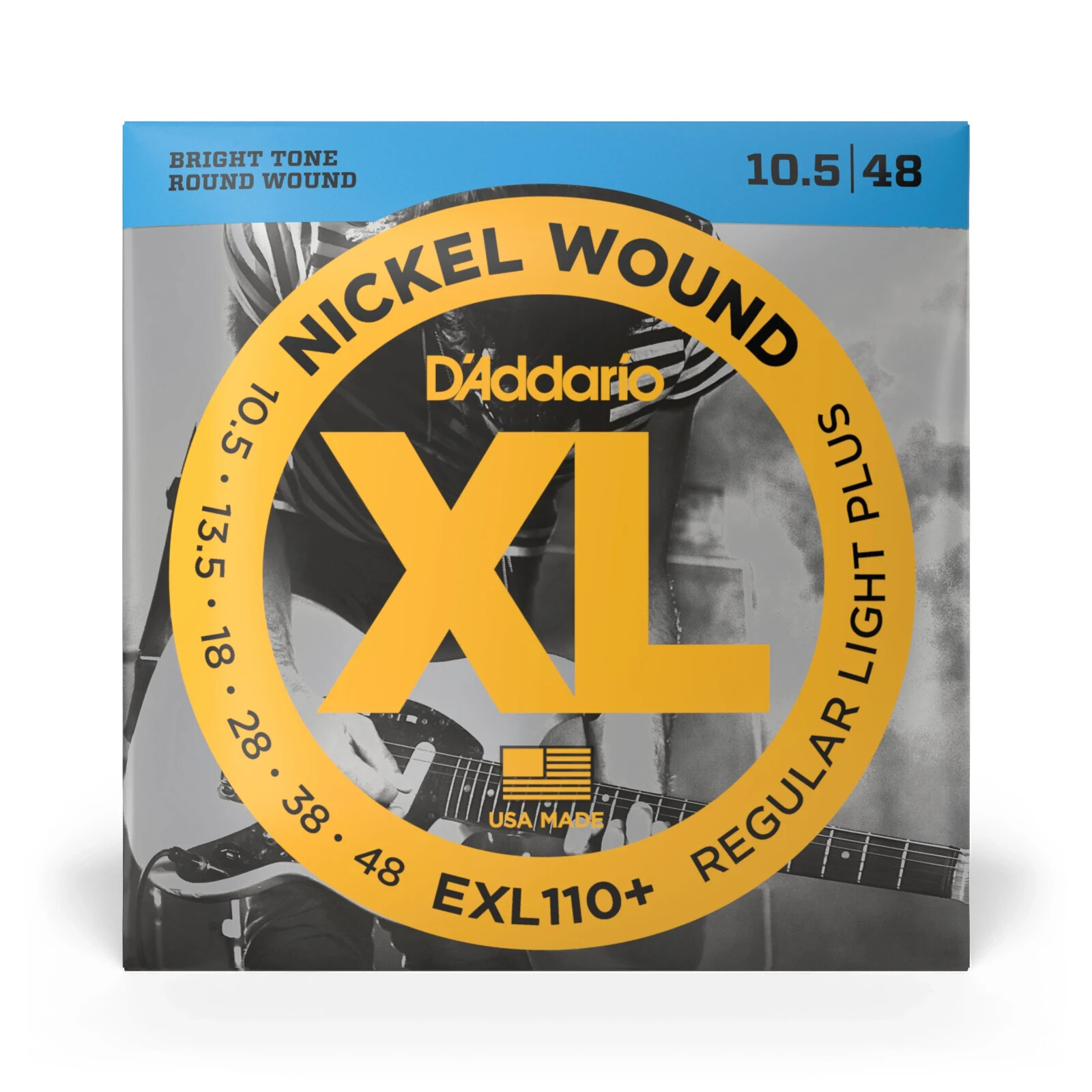 D'Addario EXL110+ Regular Light Plus Electric Guitar Strings  010.5 - 048