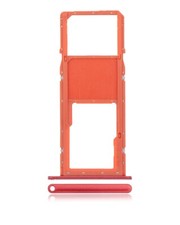 Single Sim Card Tray Compatible For Samsung Galaxy A11 A115 / 2020  Red 