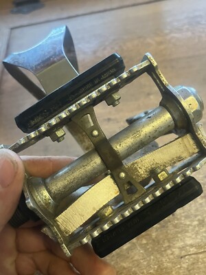 Pédales Vintage Lyotard + Clips Christophe + Sangles Lapize – Pour Vélo Anglais