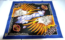 VINTAGE HARLEY DAVIDSON SOARING EAGLE BIKER BANDANA - MADE IN USA NEW OLD STOCK