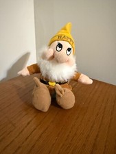 Vintage Disney Store HAPPY Bean Bag Plush Snow White And The Seven Dwarfs NEW