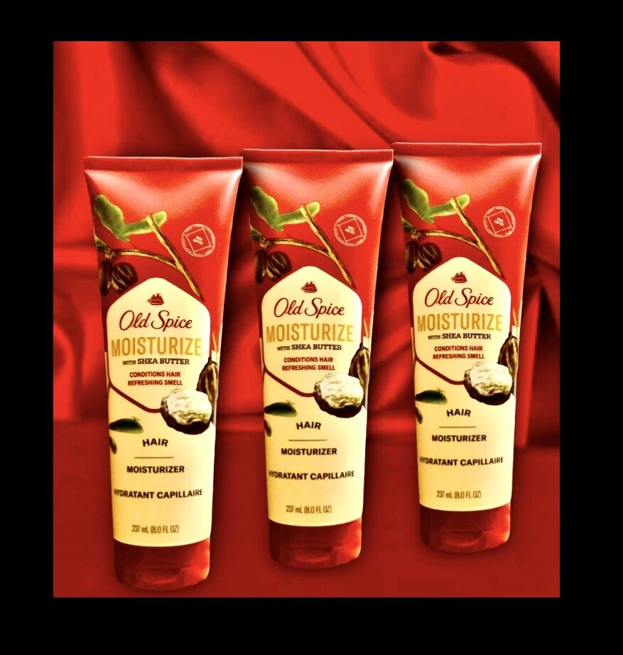 3pk Old Spice Hair Conditioner Moisturize with Shea Butter 237ml/8oz Each NEW - Image 2 of 4