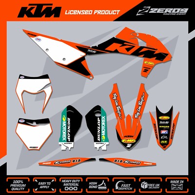 KTM MX Grafikkit Motocross Grafik SX SXF EXC EXCF 125-500 RETRO