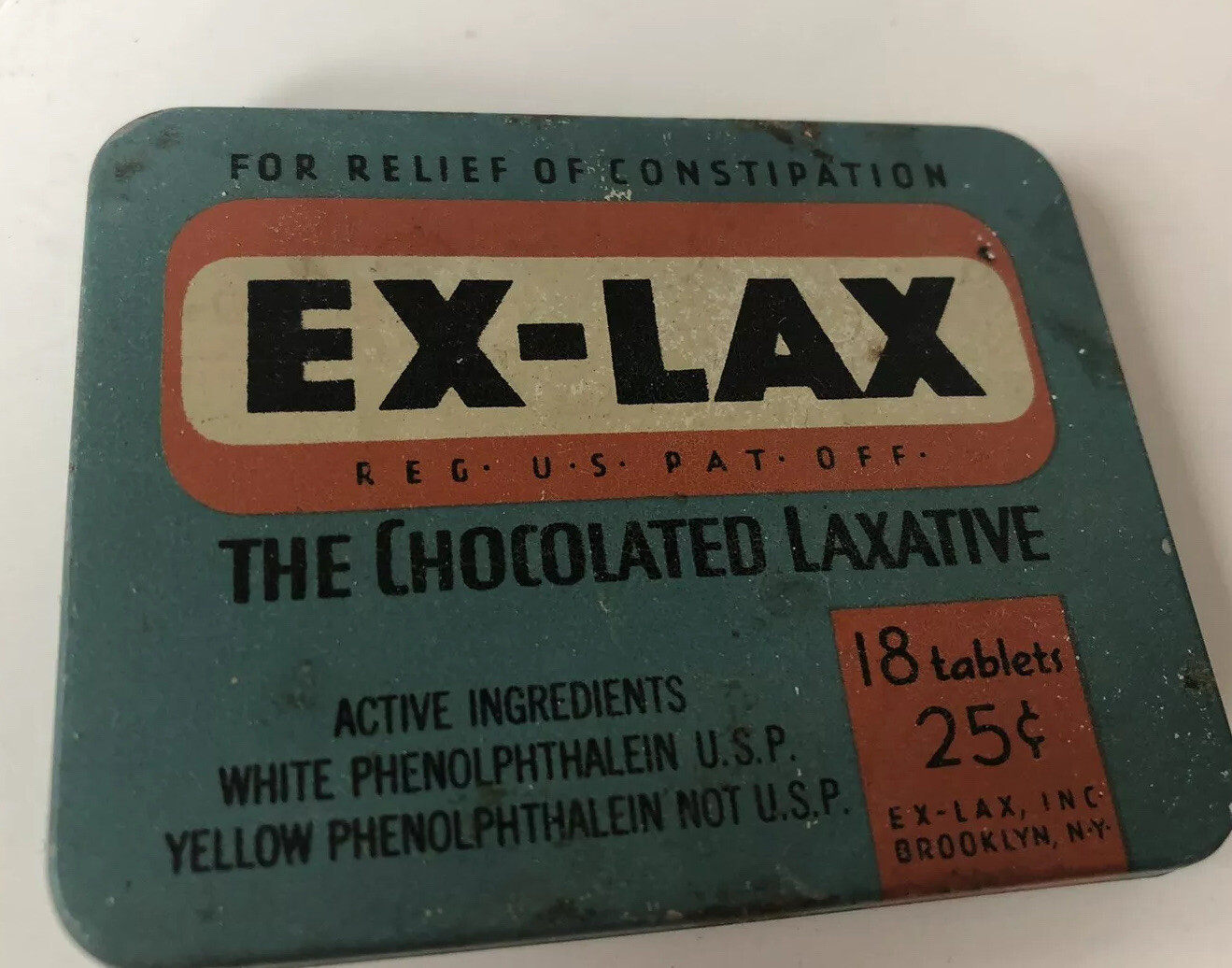 Vintage Advertising Medicine Empty Tin 