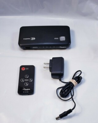 Rocketfish 4-Port HDMI Selector Switch RF-G1185 with Remote 