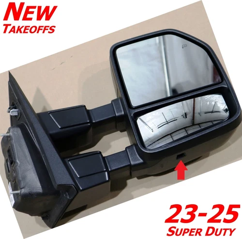 23-25 Super Duty Towing Mirror PC3B17682CD Passenger Heated Glass OE XL XLT OEM