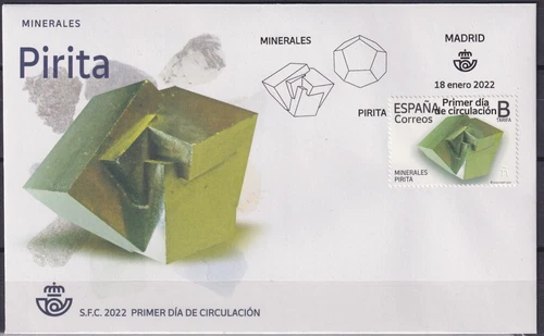 Spain 2022 Minerals - Pyrite FDC