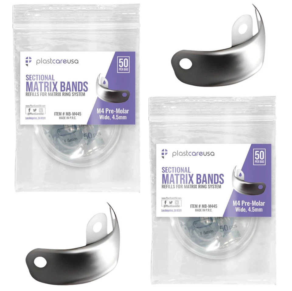 Dental Metal Matrices Sectional Molar Matrix Refill Soft Band (Choose Size/Qty) - Image 3 of 4