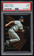 Derek Jeter Pinnacle Zenith 1996 PSA 9 Insert Baseball Card 93 Yankees