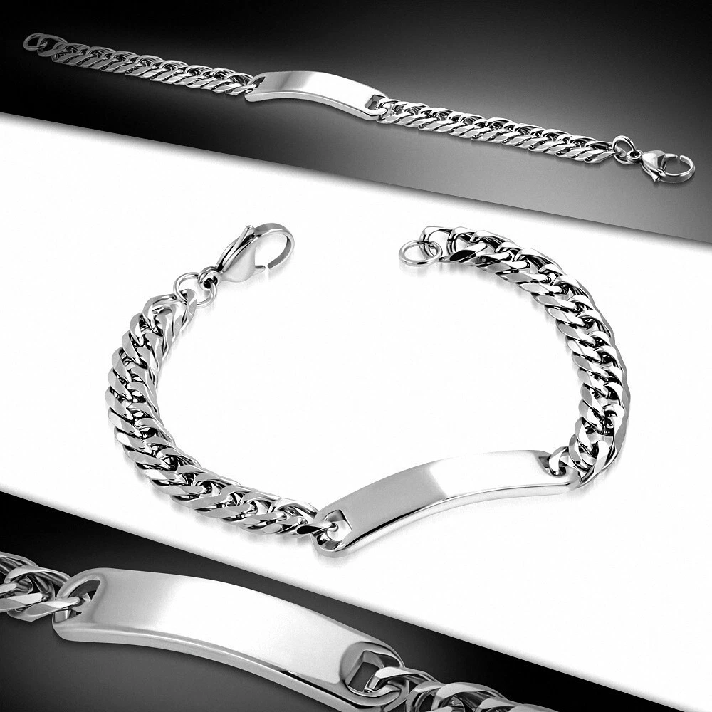 Gourmette argent maille fantaisie