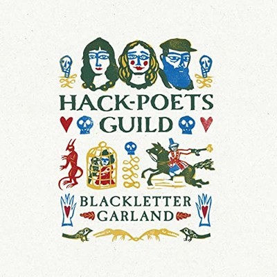 ONE LITTLE INDEPENDE - Hack-Poets Guild - Blackletter Garland - blue  - J1398z