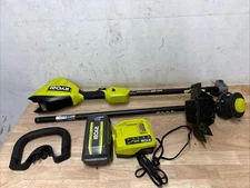 RYOBI 40V HP 16" String Trimmer Carbon Fiber Shaft w/4.0Ah Battery&Charger