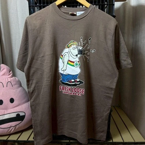 Vintage Cartoon and Music Graphic T-Shirt - product listing photo