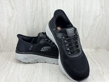 SKECHERS- BLACK/GRAY Rezinate D'Lux Walker 2.0 MEN'S 10 Extra Wide