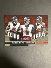 2019 Panini Absolute #TT-AF Devonta Freeman / Julio Jones / Matt Ryan Team Trios