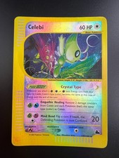 Celebi - 145/144 - Pokemon Skyridge Reverse Holo Crystal Card MP