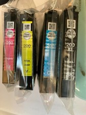 4 X Genuine Epson T200XL Black/Cyan/Magenta/Yellow Standard Yield Ink Cartridge