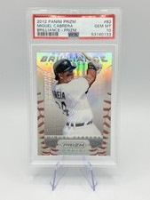 Miguel Cabrera 2012 Panini Prizm #B2 Brilliance Silver Prizm PSA 10 Tigers