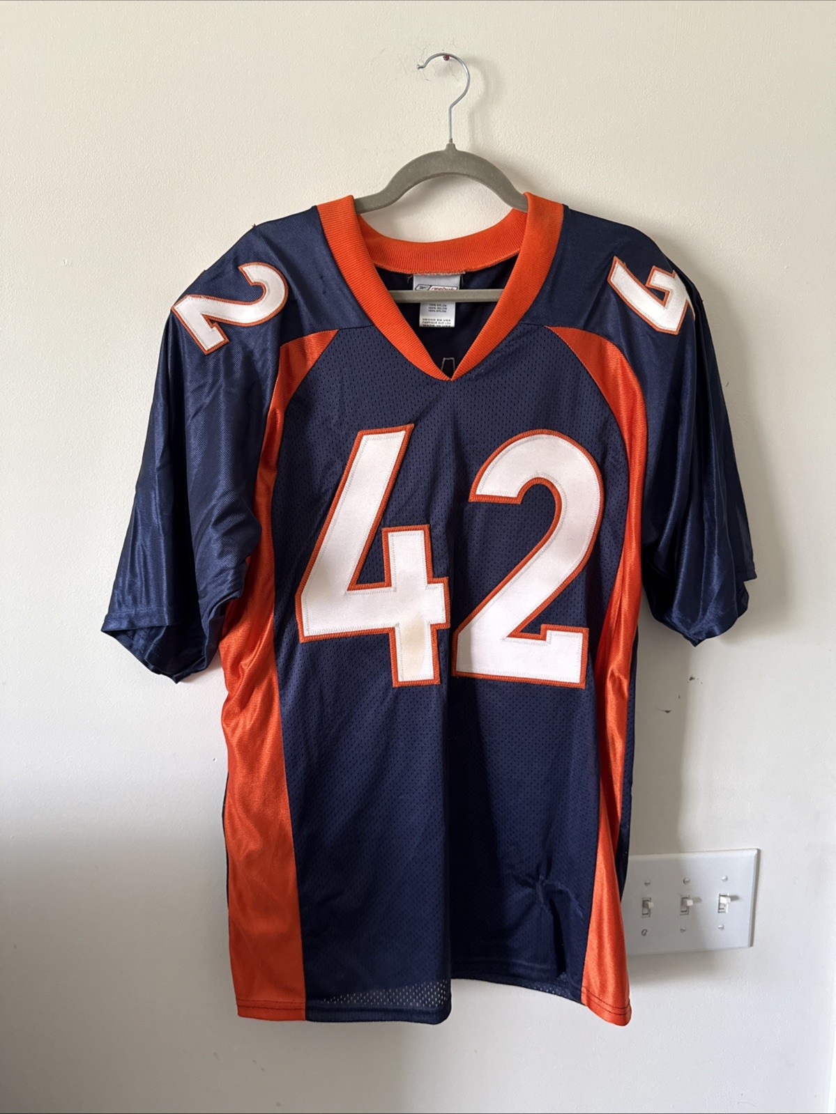 Men’s Vintage Reebok NFL Denver Broncos Sam Brandon #42 Sz M - Blue