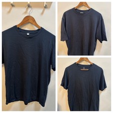 3 pack Uniqlo Womens Cotton Crewneck T-Shirt Size Large blue very good