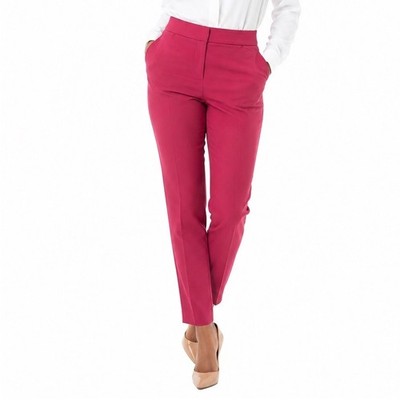 Ann Taylor LOFT Julie Straight Leg Dress Pants Pink Raspberry 8 Career 74-17