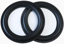 Rubber Ring 2PCS 6.5Inch Black Speaker Rubber Foam Edge Surround Rings Repair Ki