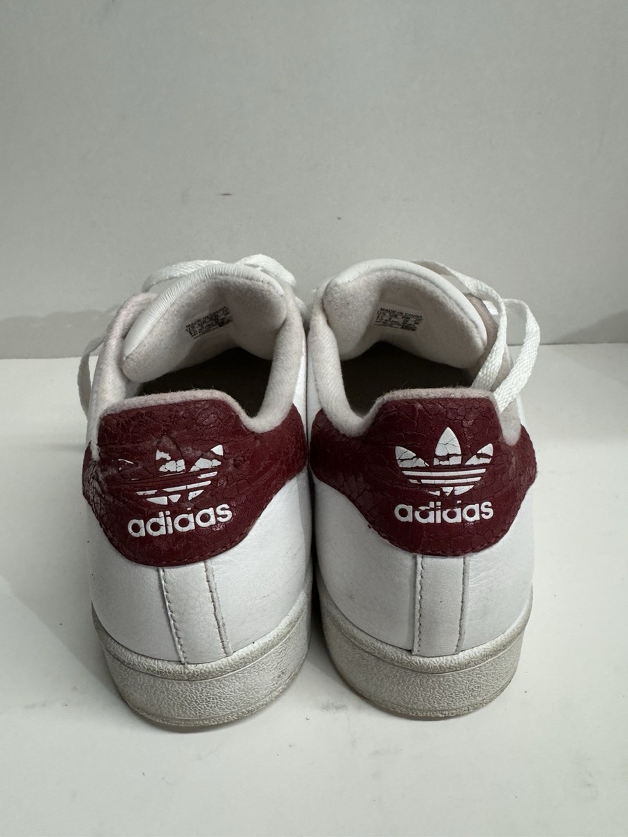 adidas Superstar Classic 80s Vtg Deluxe White Red Released 03' Sz