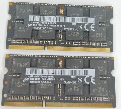10 Stück 8GB Micron verschiedene Modelle PC3-12800 DDR3-1600 Laptop RAM Speichermodule