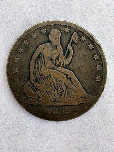1865-S Seated Liberty Half Dollar — photo from the most recent tracked eBay sale