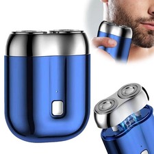 Mini Electric Shaver Dual Head, Portable Rechargeable Razor, Waterproof Washable
