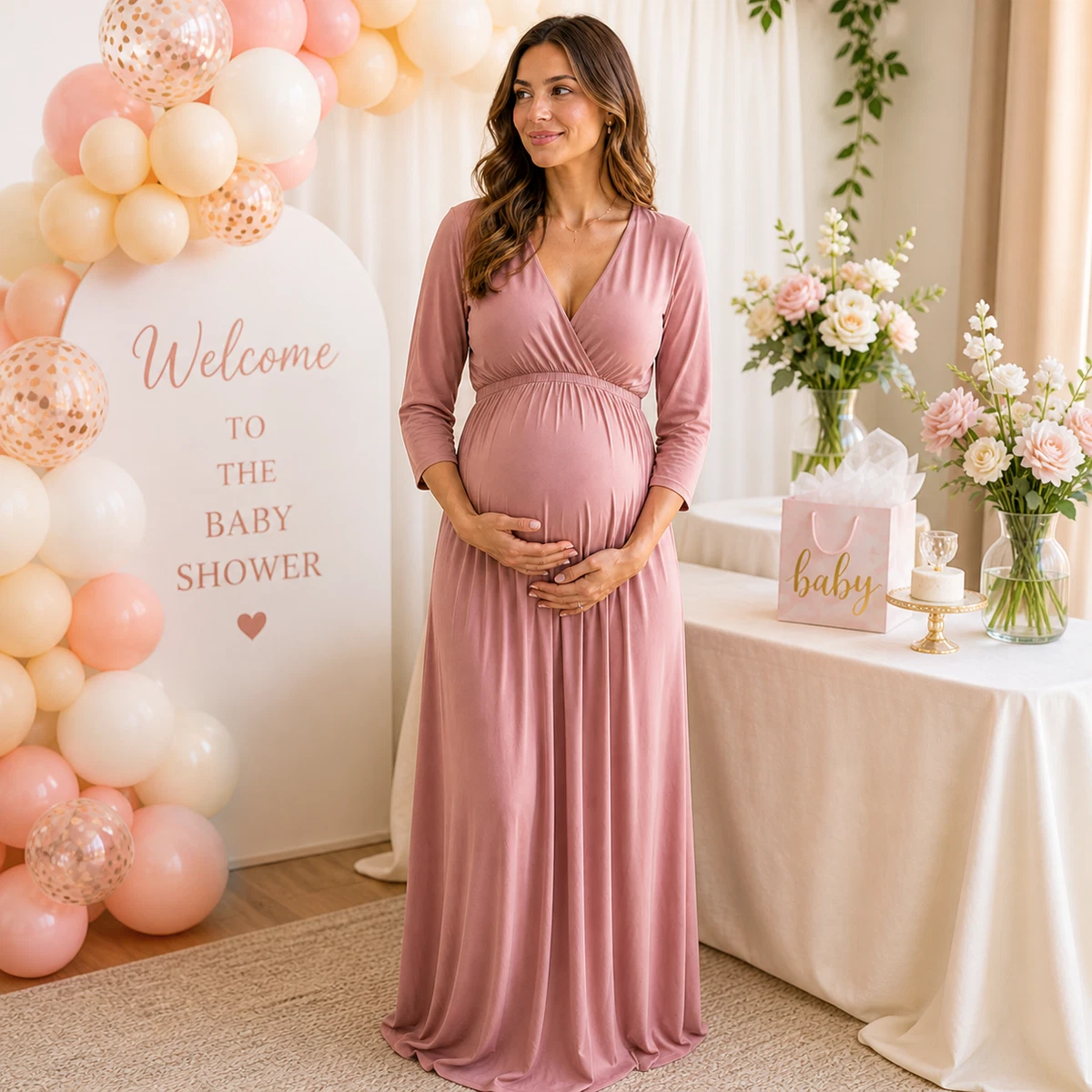Pink Maternity Dresses Evening Wear Pink Blush Maternity Dress Pink Maternity Dresses Evening Wear Pink Blush Maternity Dress