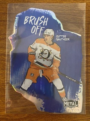 Cutter Gauthier Brush Off 2025-26 Skybox Metal Universe Anaheim Ducks