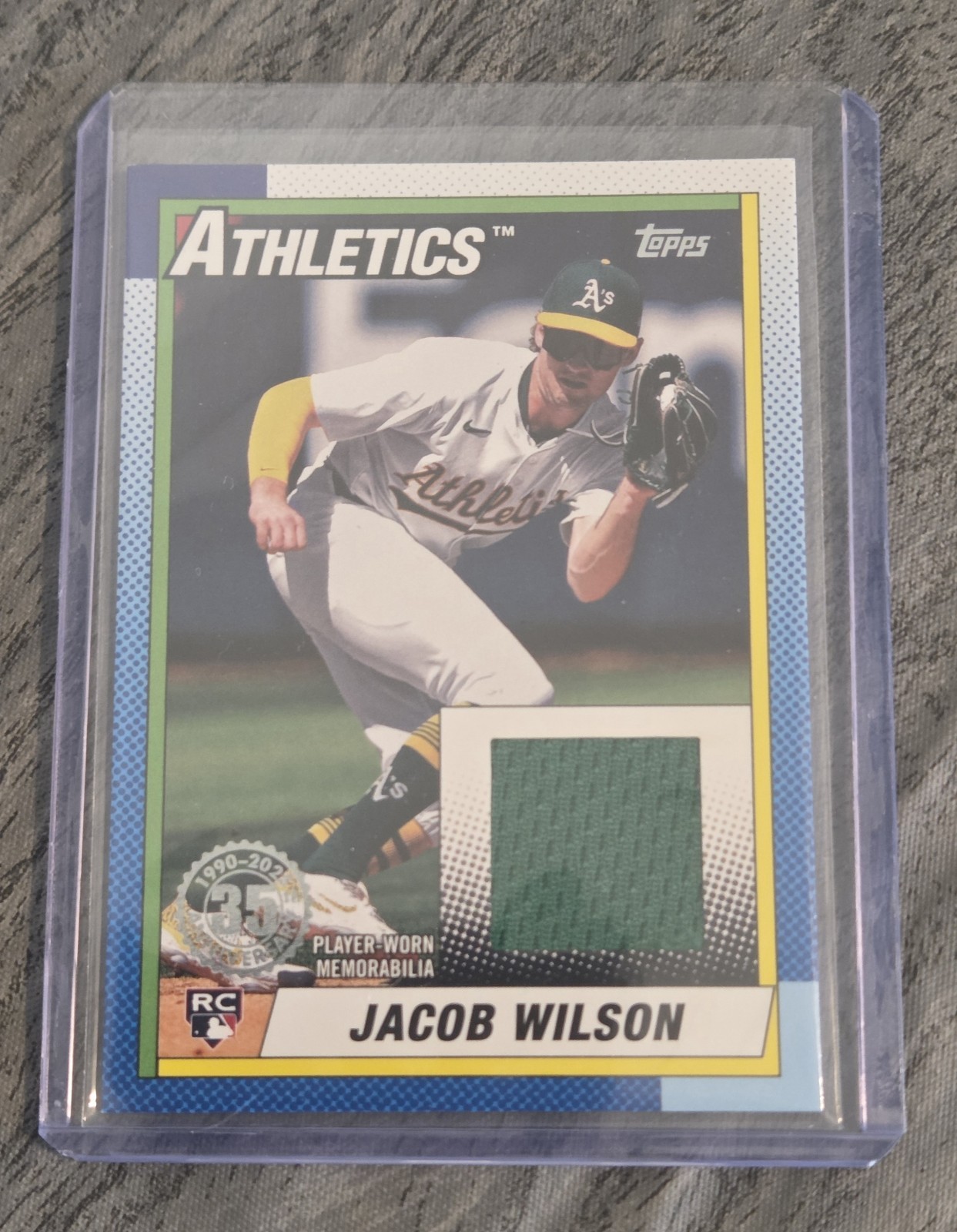 2025 Topps Series 2 JACOB WILSON #90R2-JWI 1990 Topps Relic JERSEY RC