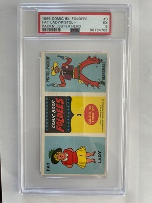 1966 Topps Comic Book Foldees #3 Superman Rookie PSA 5 EX Rare