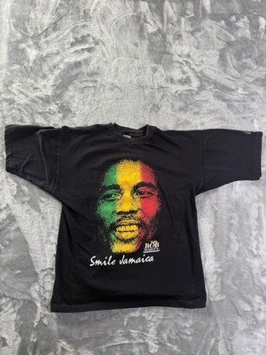 Vintage Bob Marley Smile Jamaica T-shirt Single Stitch Tuff Gong