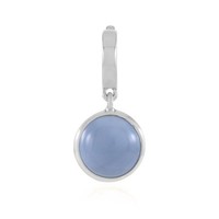 Cavill SilberanhäNger Blauer Opal 2,025Ct Rund Peru 925 Rhodiniert