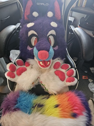 Fursuit Costume Purple Wolf