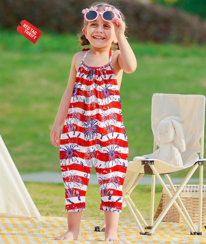 Toddler Girls Clothes Romper One-Piece Cute Backless Jumpsuit 1-5T - Picture 3 of 35