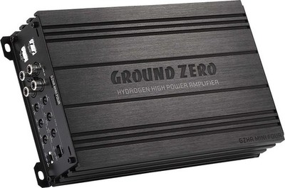Ground Zero GZHA MINI FOUR - 4-Kanal Mini Verstärker - 4 x 130 Watt RMS @ 2 Ohm
