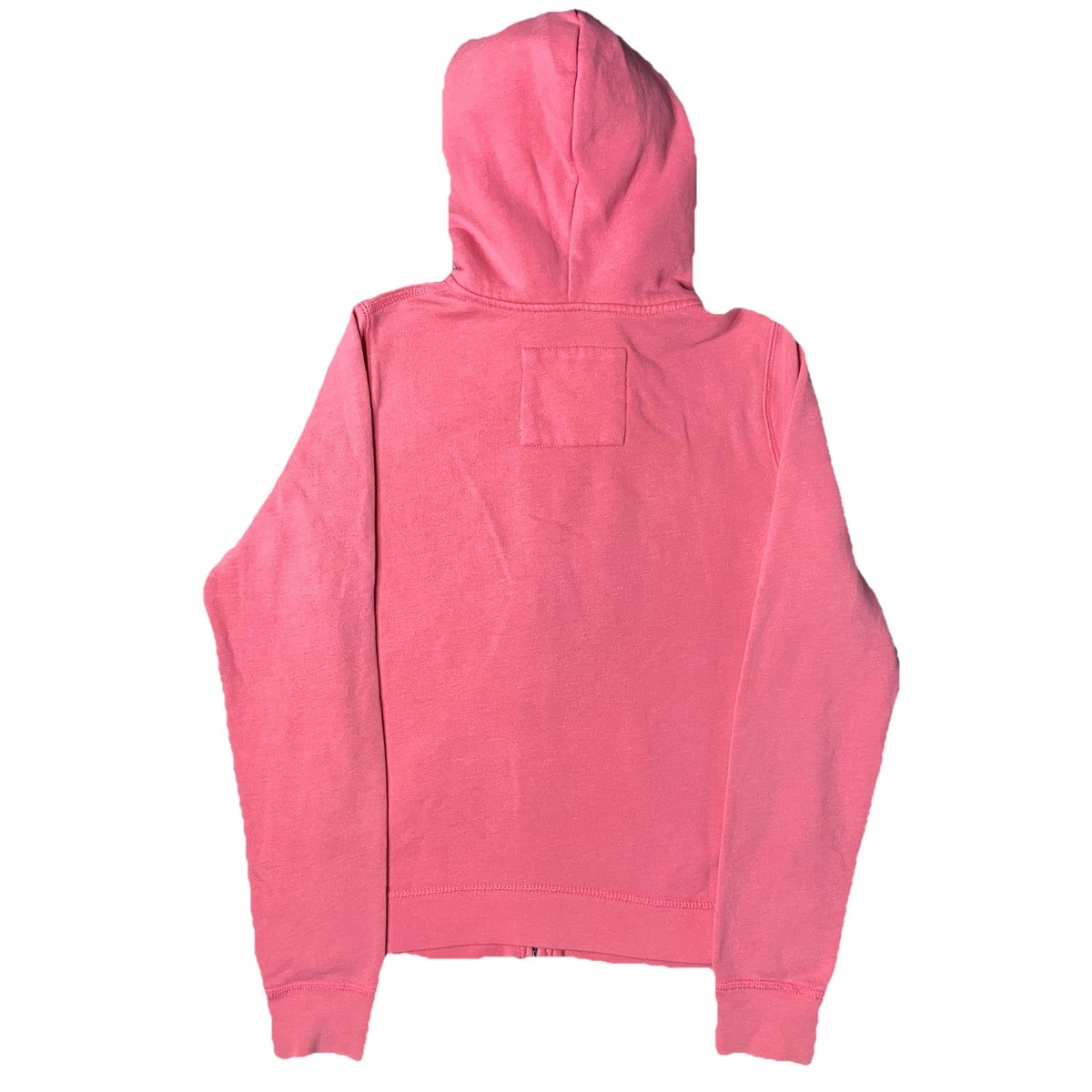 PINKSPINK❤️Y2K Hooded Bottom Hollister Women's Vintage Y2K Pink Full-Zip Hoodie White Logo 22
