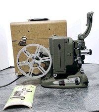 Vintage Paillard Bolex 8mm Movie Projector M8 w/ Case Keys, Clean, Working, EXC