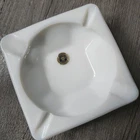 Vintage Westmoreland English Hobnail Milk Glass Cigar Cigarette Ashtray 4.5"