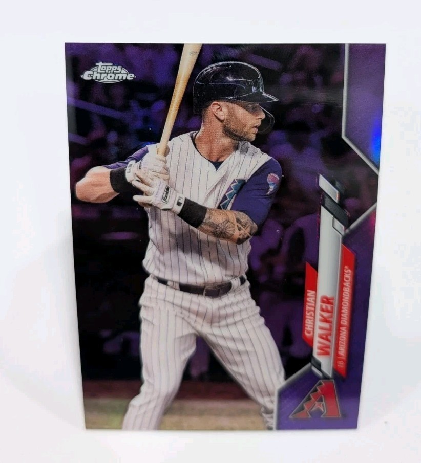 2020 Topps Chrome Purple Refractor #27 Christian Walker #/299 Diamondbacks